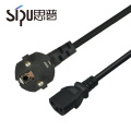 SIPU high speed 6ft European Standard wholesale IEC C13 EU plug Power Cord best fuse Power electric cable price